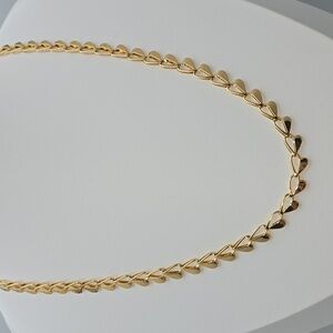 ✨2/$10✨ Heart Chain Gold Tone 18'' ✨️ 💛